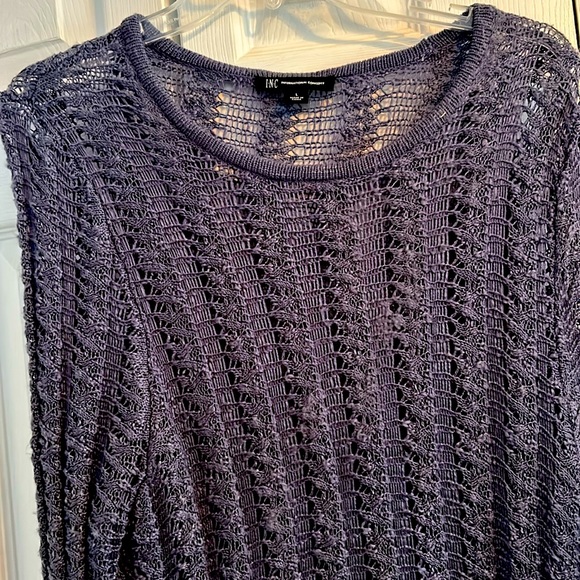 INC International Concepts Sweaters - INC open weave sweater with free tank top